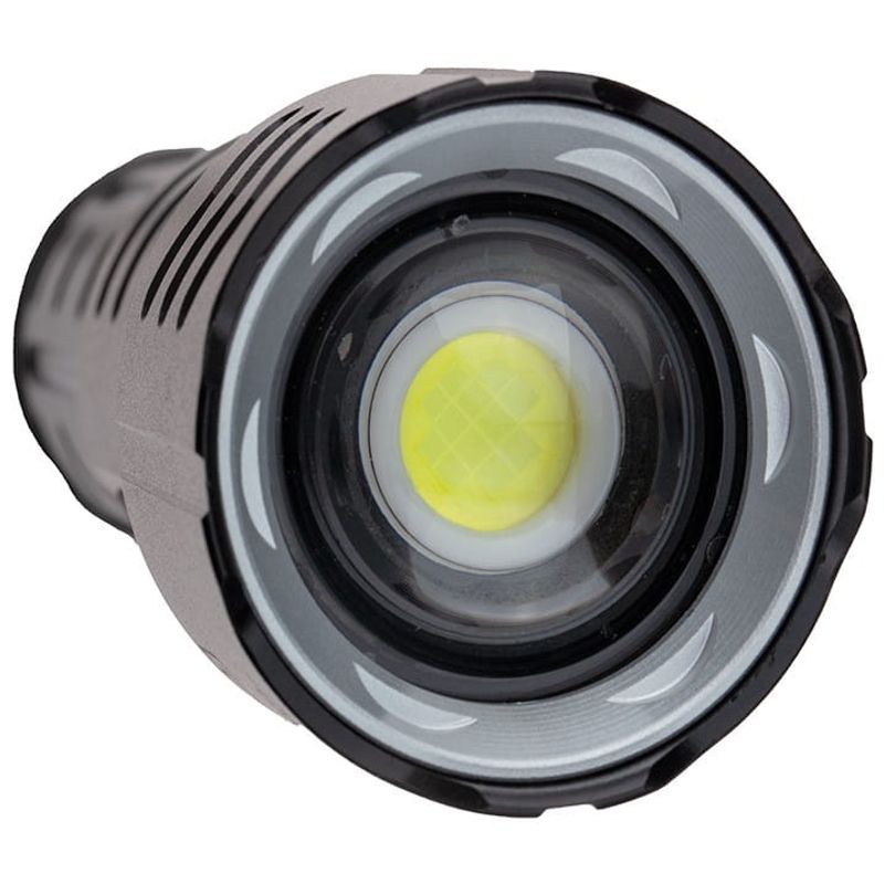 Casa si Gradina - Corpuri si surse de iluminat - Iluminat exterior - Lanterne - Lanterna de supravietuire IdeallStore®, Unmittelbare Rettung, metalica, LED, USB, zoom, negru - Infinity.ro