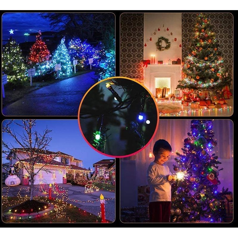 Casa si Gradina - Decoratiuni - Decoratiuni de sezon - Instalatie de Craciun IdeallStore®, Jolly Spirit, joc de lumini, multicolor, 100 lumini, 9 metri - Infinity.ro