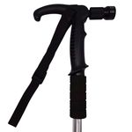 Sport si Outdoor - Camping - Accesorii camping si drumetii - Baston trekking extensibil IdeallStore®, Ol Helper, aluminiu, lampa LED, 110 cm, argintiu - Infinity.ro