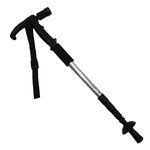 Sport si Outdoor - Camping - Accesorii camping si drumetii - Baston trekking extensibil IdeallStore®, Ol Helper, aluminiu, lampa LED, 110 cm, argintiu - Infinity.ro