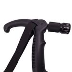 Sport si Outdoor - Camping - Accesorii camping si drumetii - Baston trekking extensibil IdeallStore®, Ol Helper, aluminiu, lampa LED, 110 cm, argintiu - Infinity.ro