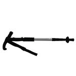 Sport si Outdoor - Camping - Accesorii camping si drumetii - Baston trekking extensibil IdeallStore®, Ol Helper, aluminiu, lampa LED, 110 cm, argintiu - Infinity.ro