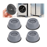 Electronice si Electrocasnice - Masini si uscatoare de rufe - Accesorii masini de spalat si uscatoare - Set 4 suporturi anti-soc pentru masina de spalat IdeallStore, plastic dur, gri inchis - Infinity.ro