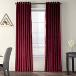 Casa si Gradina - Textile si covoare - Perdele si draperii - Draperii - Set draperii din catifea cu inele argintii, Madison, 250x210 cm, densitate 700 g/ml, Burgundy, 2 buc - Infinity.ro