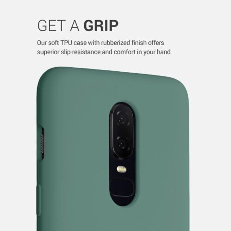 Laptop, Telefoane si Tablete - Telefoane mobile si accesorii - Accesorii Telefoane - Huse telefoane - Husa pentru OnePlus 6, Silicon, Verde, 46122.166 - Infinity.ro