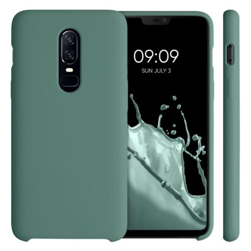 Laptop, Telefoane si Tablete - Telefoane mobile si accesorii - Accesorii Telefoane - Huse telefoane - Husa pentru OnePlus 6, Silicon, Verde, 46122.166 - Infinity.ro