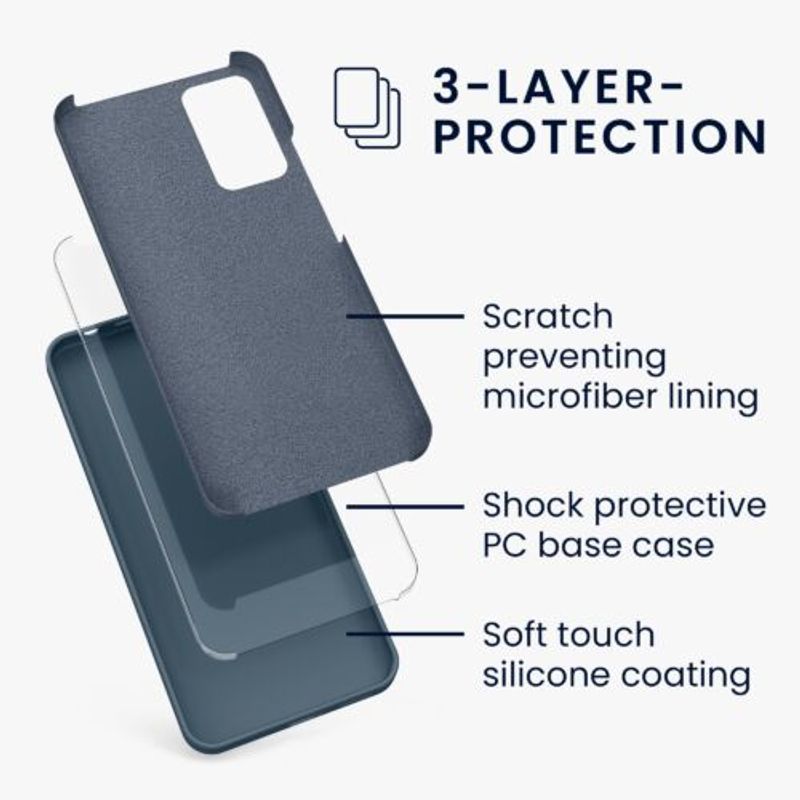 Laptop, Telefoane si Tablete - Telefoane mobile si accesorii - Accesorii Telefoane - Huse telefoane - Husa Kwmobile pentru Xiaomi Redmi Note 11 Pro/Redmi Note 11 Pro 5G, Silicon, Albastru, 57373.202 - Infinity.ro