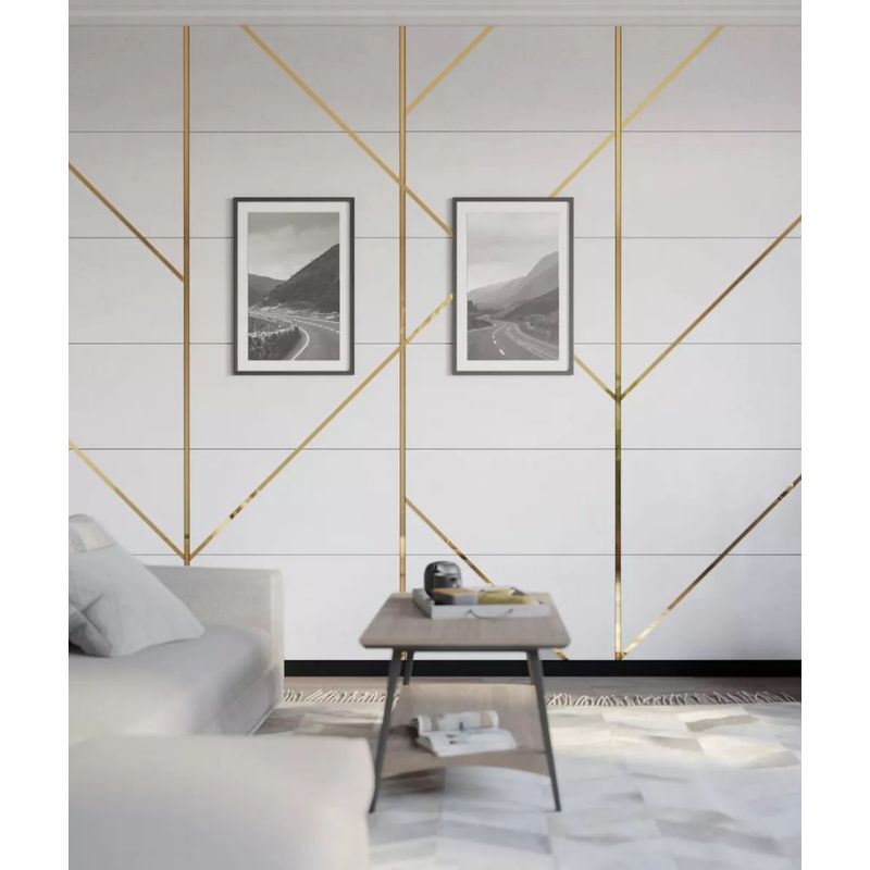 Casa si Gradina - Constructii - Materiale constructii - Profile decorative - Profil platbanda inox auriu oglinda, 30x0.6x2700 mm - Infinity.ro