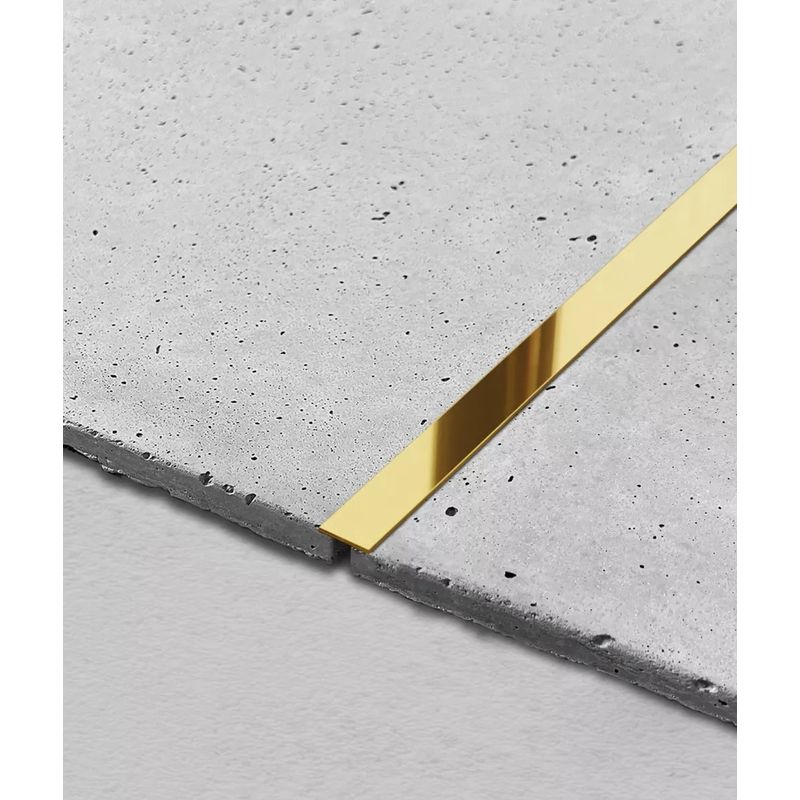 Casa si Gradina - Constructii - Materiale constructii - Profile decorative - Profil platbanda inox auriu lucios 15x0,6x2700 mm - Infinity.ro
