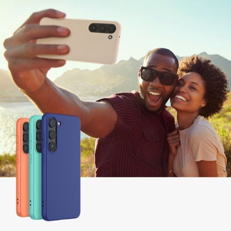 Laptop, Telefoane si Tablete - Telefoane mobile si accesorii - Accesorii Telefoane - Huse telefoane - Husa kwmobile pentru Samsung Galaxy S23, Silicon, Bej, 60282.225 - Infinity.ro