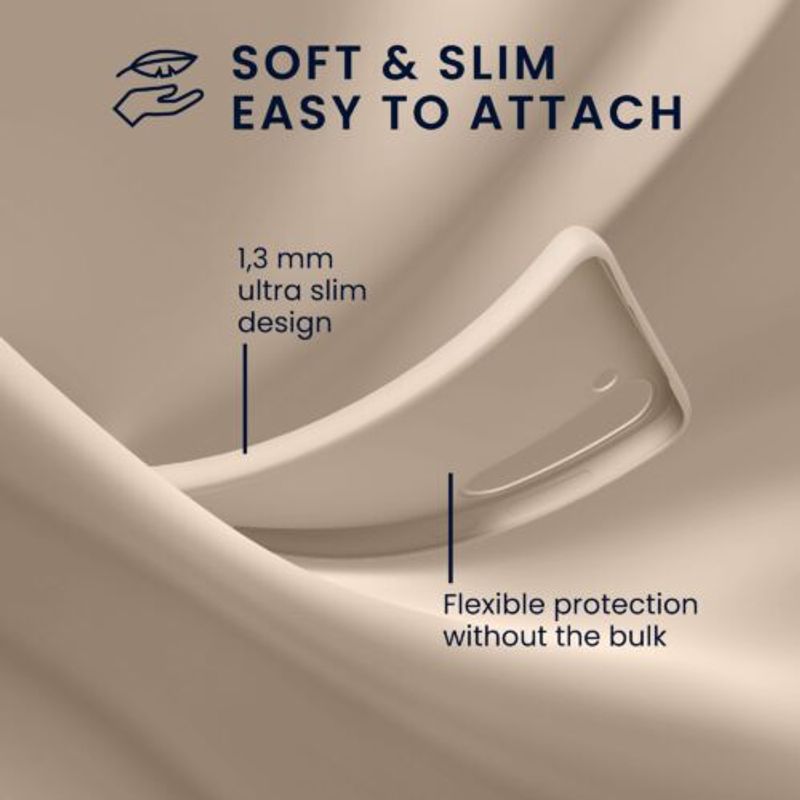 Laptop, Telefoane si Tablete - Telefoane mobile si accesorii - Accesorii Telefoane - Huse telefoane - Husa kwmobile pentru Samsung Galaxy S23, Silicon, Bej, 60282.225 - Infinity.ro