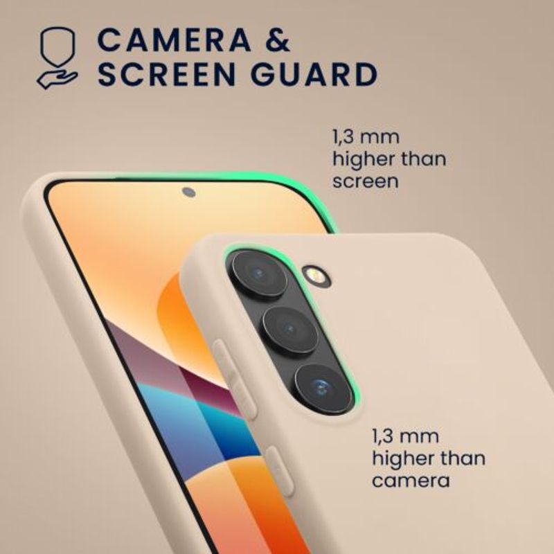 Laptop, Telefoane si Tablete - Telefoane mobile si accesorii - Accesorii Telefoane - Huse telefoane - Husa kwmobile pentru Samsung Galaxy S23, Silicon, Bej, 60282.225 - Infinity.ro