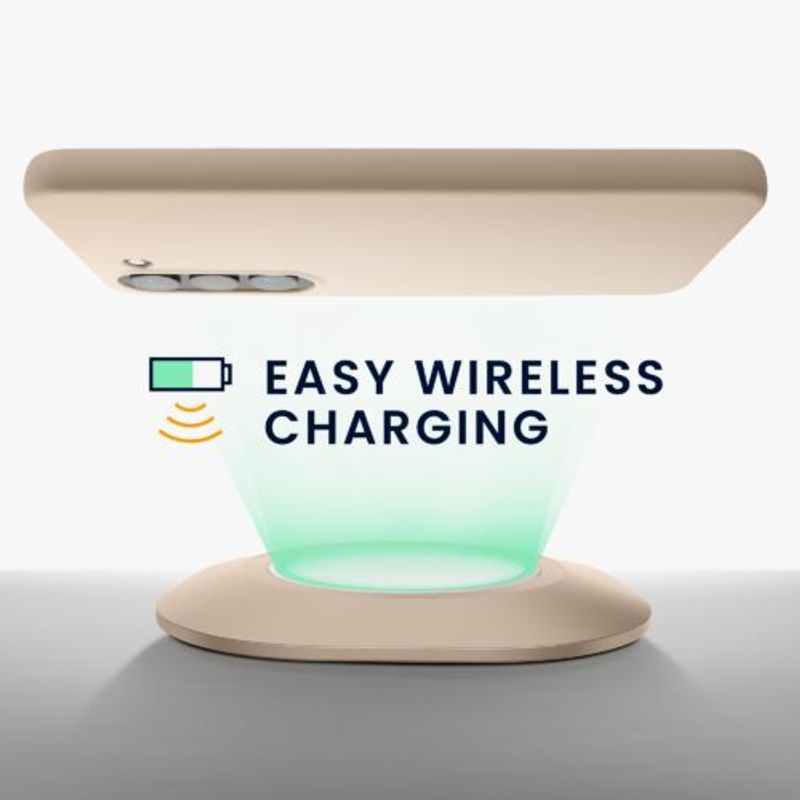 Laptop, Telefoane si Tablete - Telefoane mobile si accesorii - Accesorii Telefoane - Huse telefoane - Husa kwmobile pentru Samsung Galaxy S23, Silicon, Bej, 60282.225 - Infinity.ro