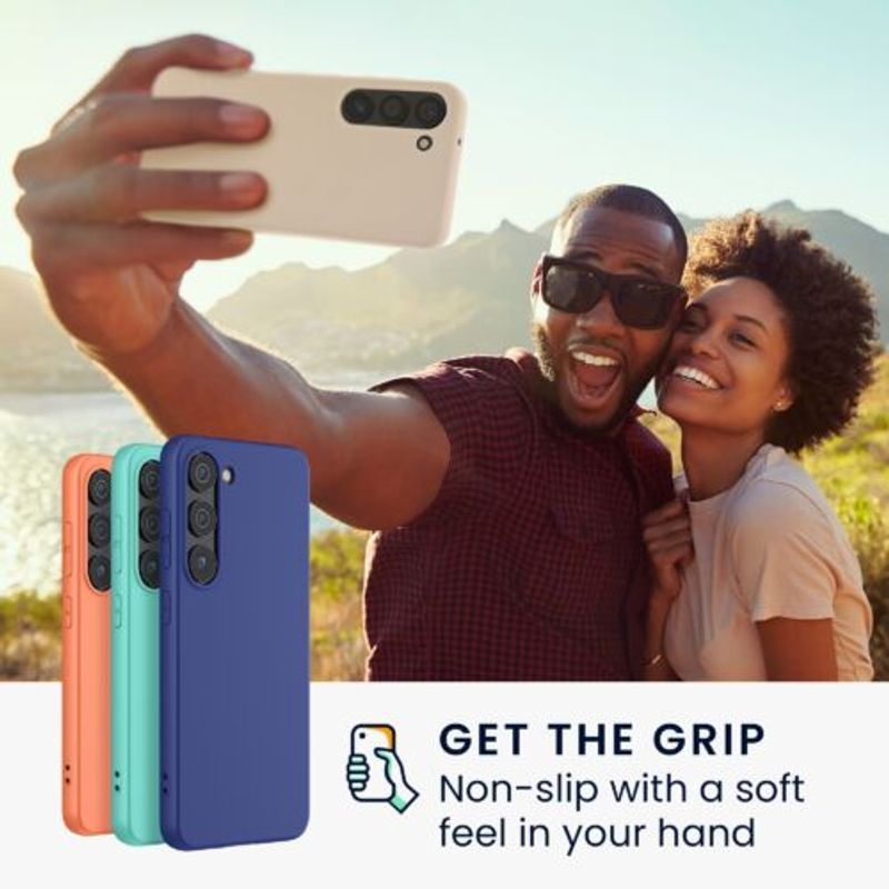 Laptop, Telefoane si Tablete - Telefoane mobile si accesorii - Accesorii Telefoane - Huse telefoane - Husa kwmobile pentru Samsung Galaxy S23, Silicon, Bej, 60282.225 - Infinity.ro