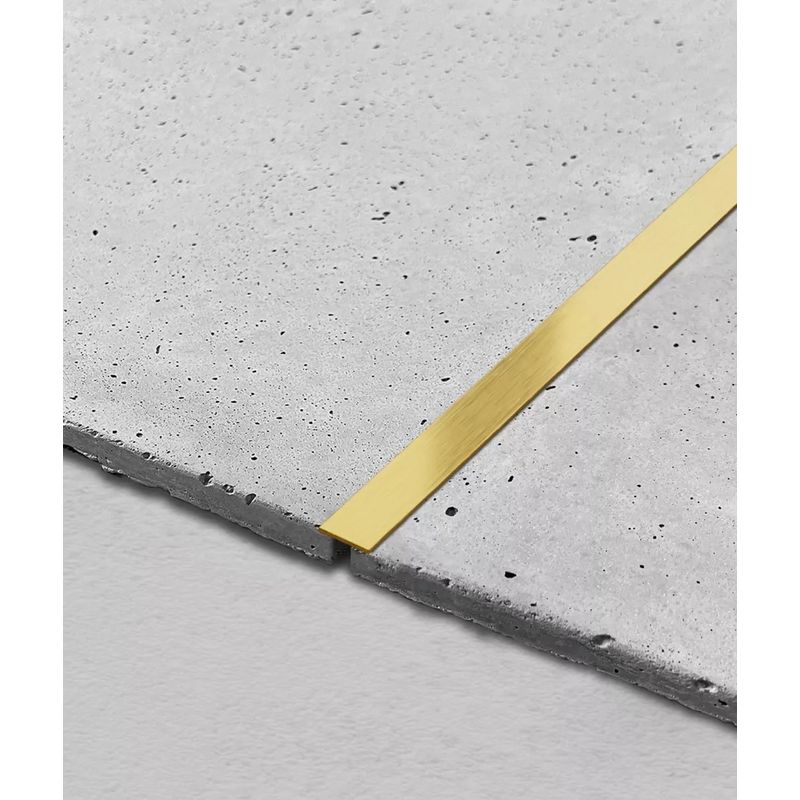 Casa si Gradina - Constructii - Materiale constructii - Profile decorative - Profil platbanda inox auriu brush 20x0.6x2700 mm - Infinity.ro