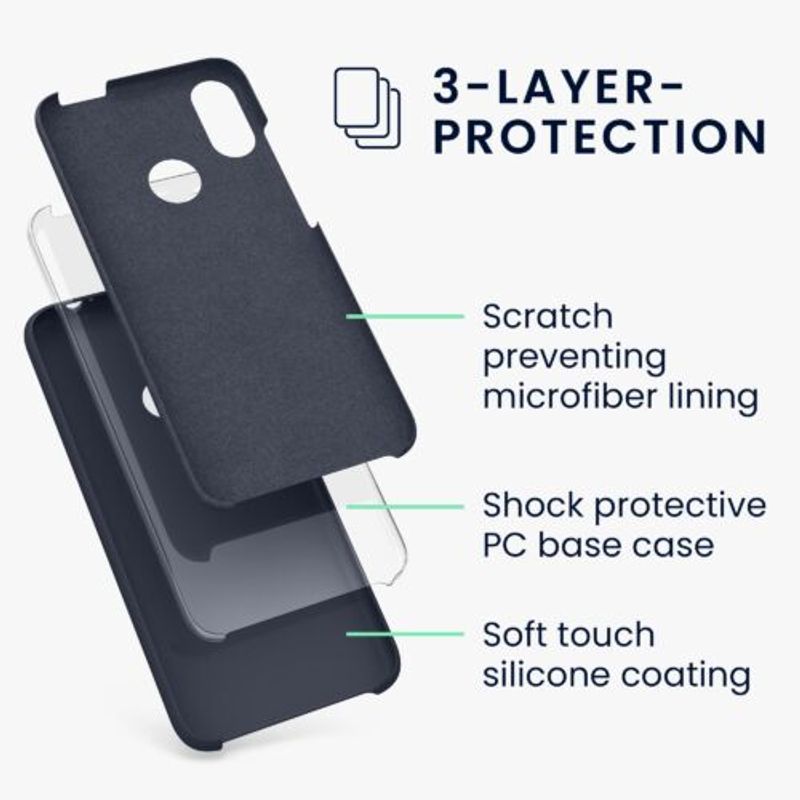 Laptop, Telefoane si Tablete - Telefoane mobile si accesorii - Accesorii Telefoane - Huse telefoane - Husa Kwmobile pentru Xiaomi Redmi Note 7/Redmi Note 7 Pro, Silicon, Albastru, 48714.186 - Infinity.ro