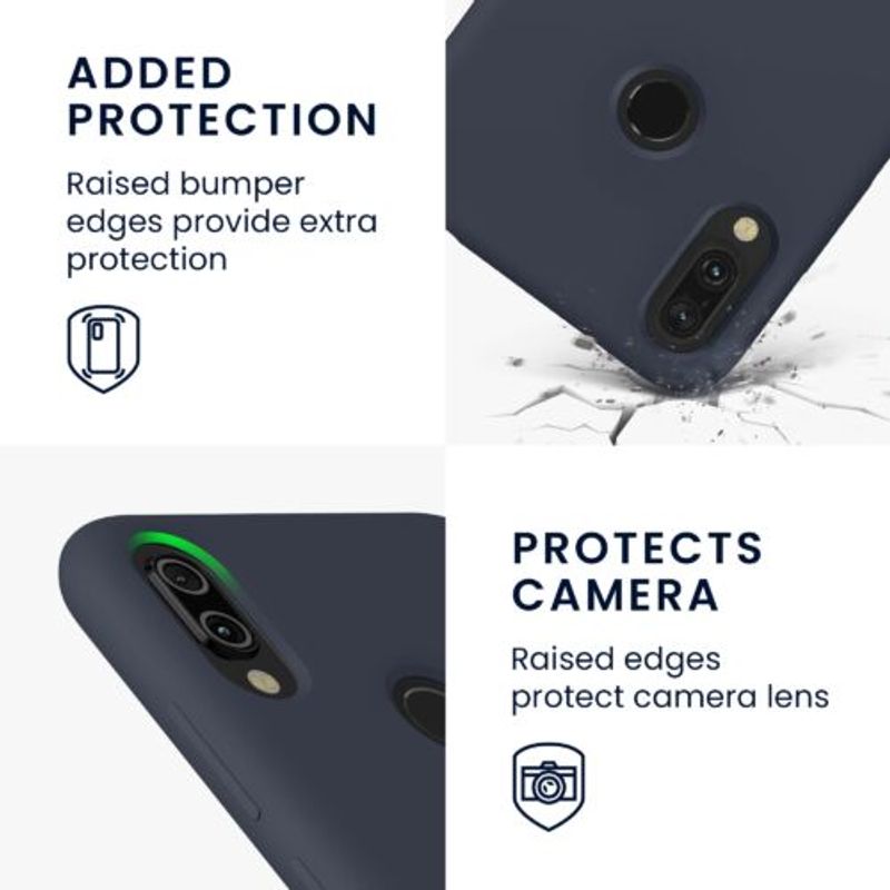 Laptop, Telefoane si Tablete - Telefoane mobile si accesorii - Accesorii Telefoane - Huse telefoane - Husa Kwmobile pentru Xiaomi Redmi Note 7/Redmi Note 7 Pro, Silicon, Albastru, 48714.186 - Infinity.ro