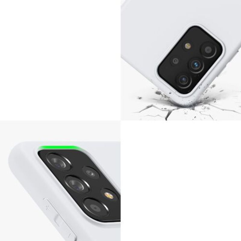 Laptop, Telefoane si Tablete - Telefoane mobile si accesorii - Accesorii Telefoane - Huse telefoane - Husa Kwmobile pentru Samsung Galaxy A52/Galaxy A52 5G/Galaxy A52s 5G, Silicon, Alb, 54346.48 - Infinity.ro