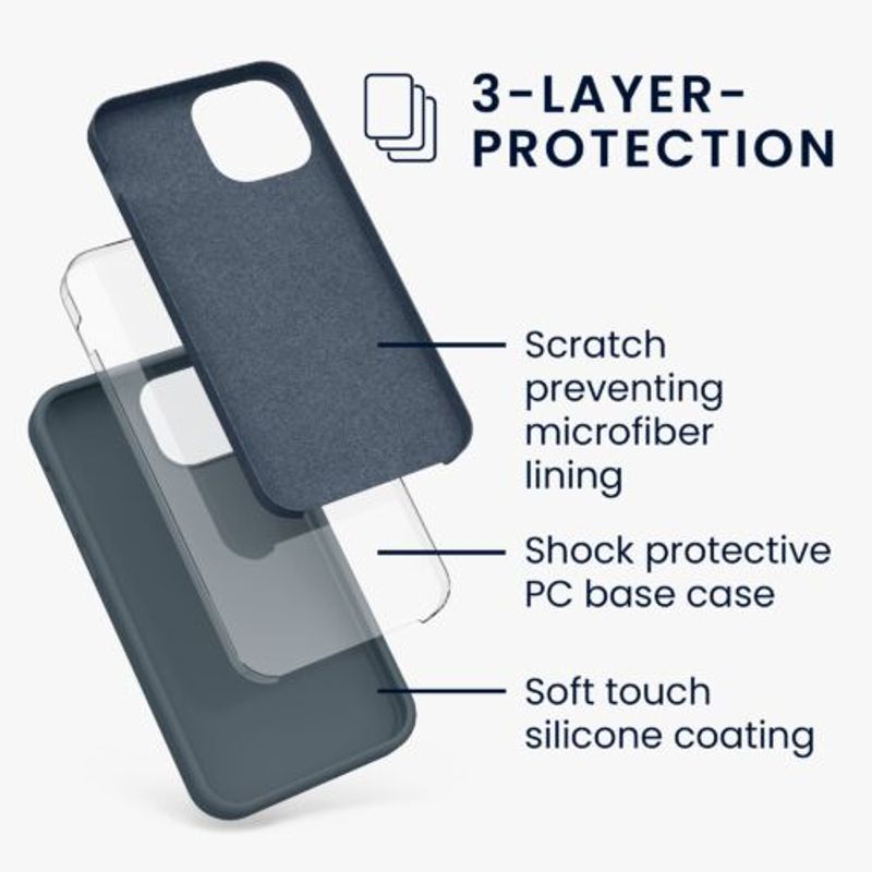 Laptop, Telefoane si Tablete - Telefoane mobile si accesorii - Accesorii Telefoane - Huse telefoane - Husa pentru Apple iPhone 13 Mini, Silicon, Verde, 55877.202, Kwmobile - Infinity.ro