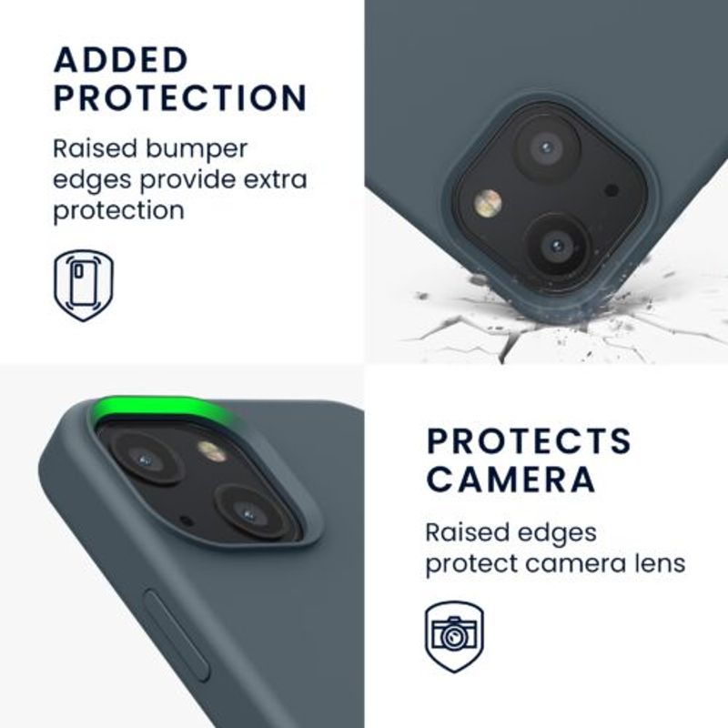 Laptop, Telefoane si Tablete - Telefoane mobile si accesorii - Accesorii Telefoane - Huse telefoane - Husa pentru Apple iPhone 13 Mini, Silicon, Verde, 55877.202, Kwmobile - Infinity.ro