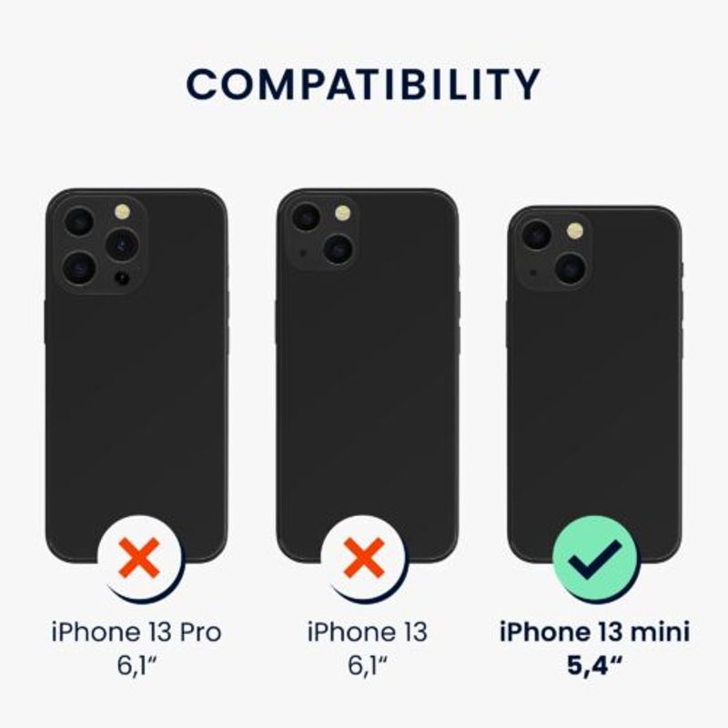 Laptop, Telefoane si Tablete - Telefoane mobile si accesorii - Accesorii Telefoane - Huse telefoane - Husa pentru Apple iPhone 13 Mini, Silicon, Verde, 55877.202, Kwmobile - Infinity.ro