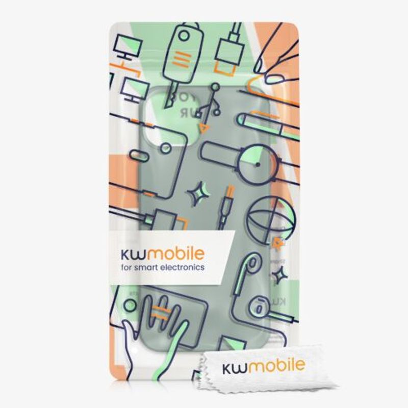 Laptop, Telefoane si Tablete - Telefoane mobile si accesorii - Accesorii Telefoane - Huse telefoane - Husa pentru iPhone 13, Silicon, Verde, 55948.166 - Infinity.ro