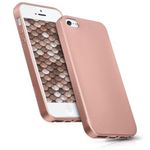 Laptop, Telefoane si Tablete - Telefoane mobile si accesorii - Accesorii Telefoane - Huse telefoane - Husa pentru Apple iPhone 5/iPhone 5s/iPhone SE, Silicon, Rose Gold, 40816.31 - Infinity.ro
