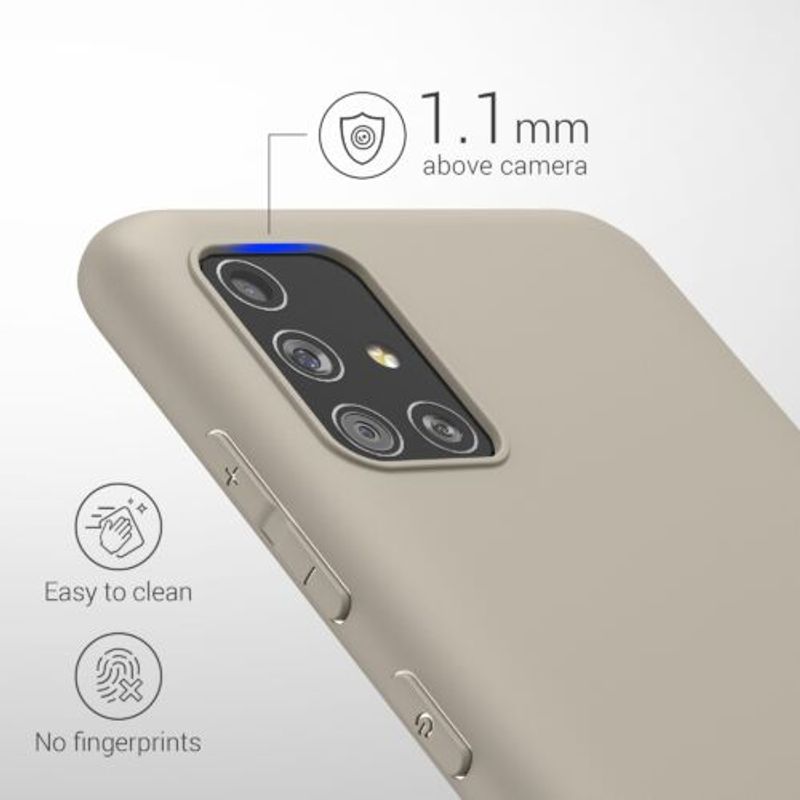 Laptop, Telefoane si Tablete - Telefoane mobile si accesorii - Accesorii Telefoane - Huse telefoane - Husa pentru Samsung Galaxy A51, Silicon, Gri, 51196.125 - Infinity.ro