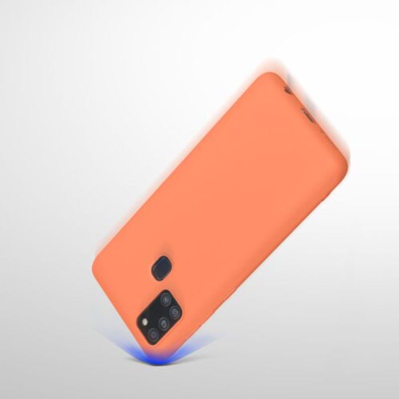 Laptop, Telefoane si Tablete - Telefoane mobile si accesorii - Accesorii Telefoane - Huse telefoane - Husa pentru Samsung Galaxy A21s, Silicon, Portocaliu, 52494.203 - Infinity.ro