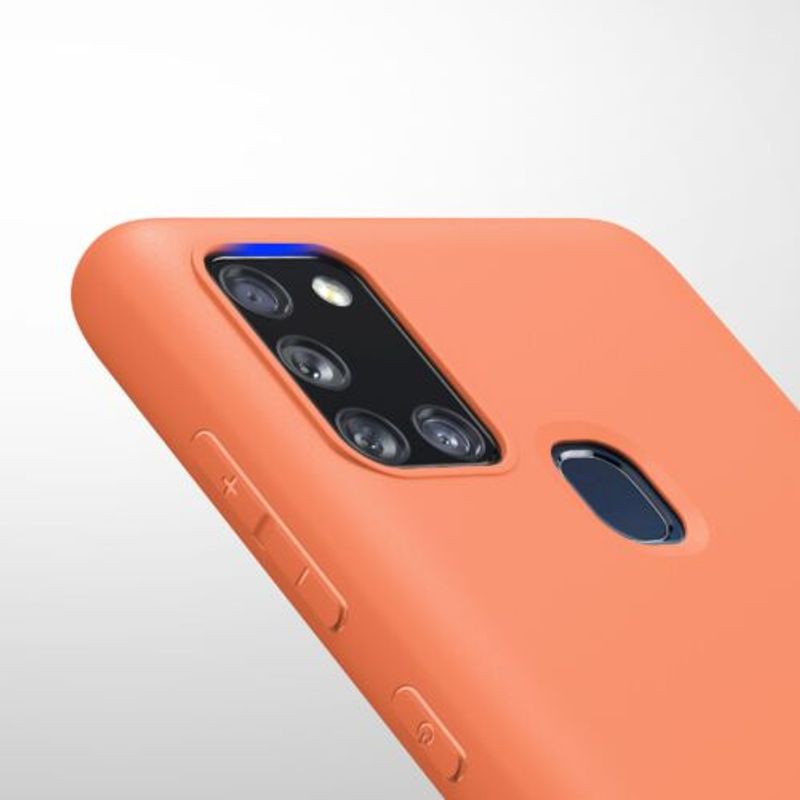 Laptop, Telefoane si Tablete - Telefoane mobile si accesorii - Accesorii Telefoane - Huse telefoane - Husa pentru Samsung Galaxy A21s, Silicon, Portocaliu, 52494.203 - Infinity.ro
