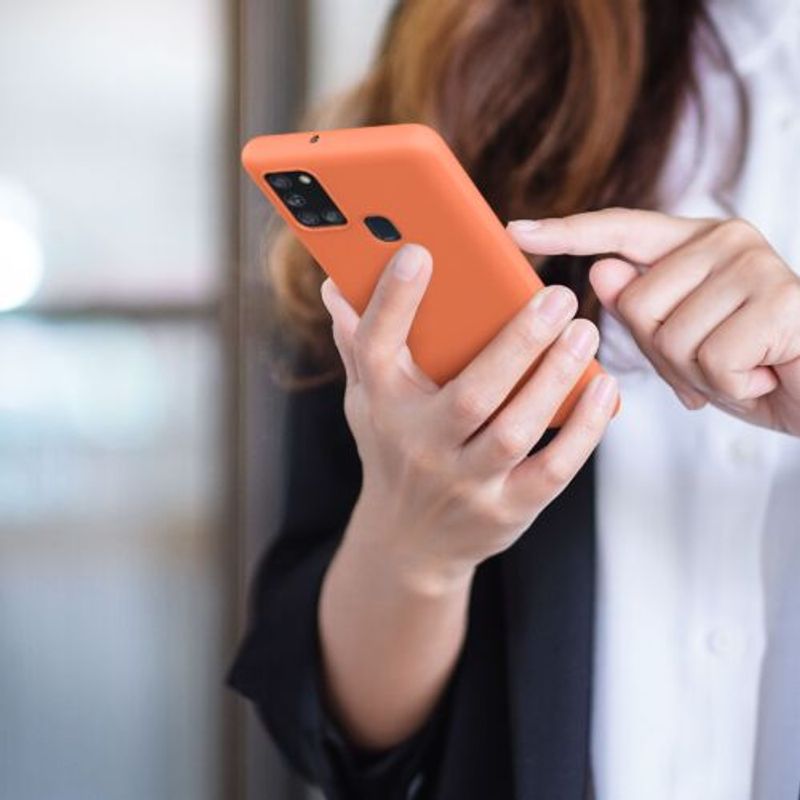 Laptop, Telefoane si Tablete - Telefoane mobile si accesorii - Accesorii Telefoane - Huse telefoane - Husa pentru Samsung Galaxy A21s, Silicon, Portocaliu, 52494.203 - Infinity.ro