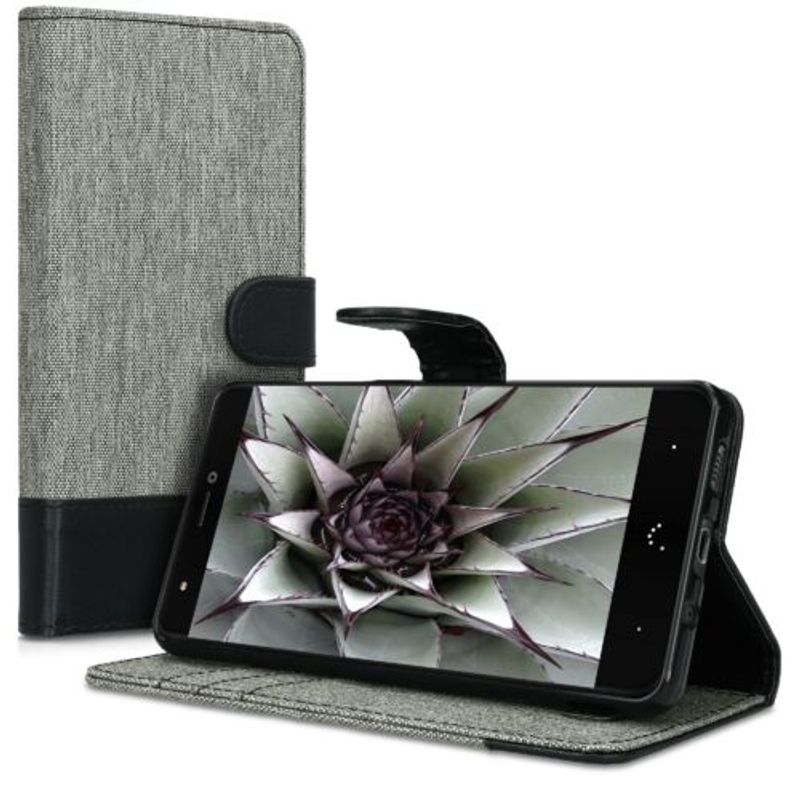 Laptop, Telefoane si Tablete - Telefoane mobile si accesorii - Accesorii Telefoane - Huse telefoane - Husa pentru BQ Aquaris X/Aquaris X Pro, Textil, Gri, 41833.01 - Infinity.ro