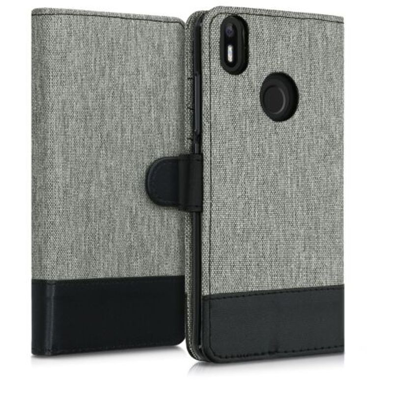 Laptop, Telefoane si Tablete - Telefoane mobile si accesorii - Accesorii Telefoane - Huse telefoane - Husa pentru BQ Aquaris X/Aquaris X Pro, Textil, Gri, 41833.01 - Infinity.ro
