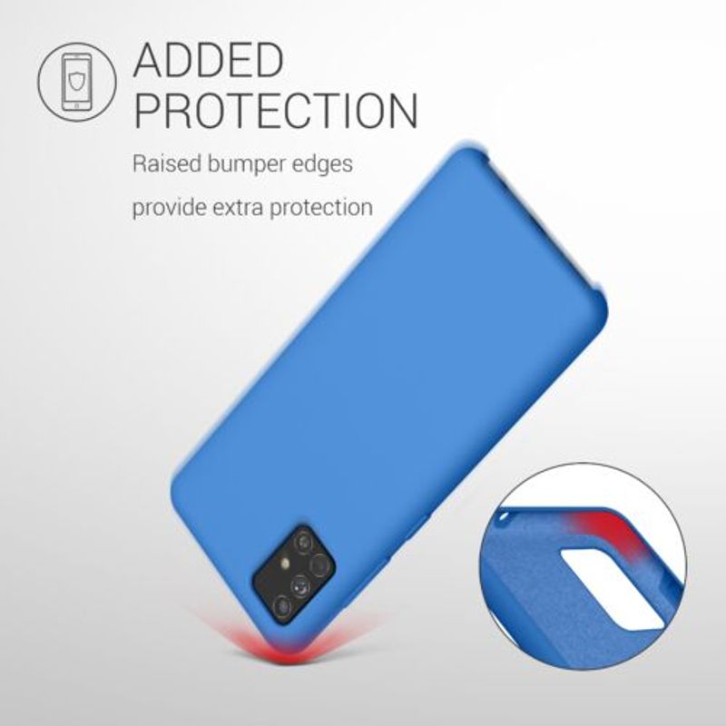 Laptop, Telefoane si Tablete - Telefoane mobile si accesorii - Accesorii Telefoane - Huse telefoane - Husa pentru Samsung Galaxy A51, Silicon, Albastru, 51197.189 - Infinity.ro