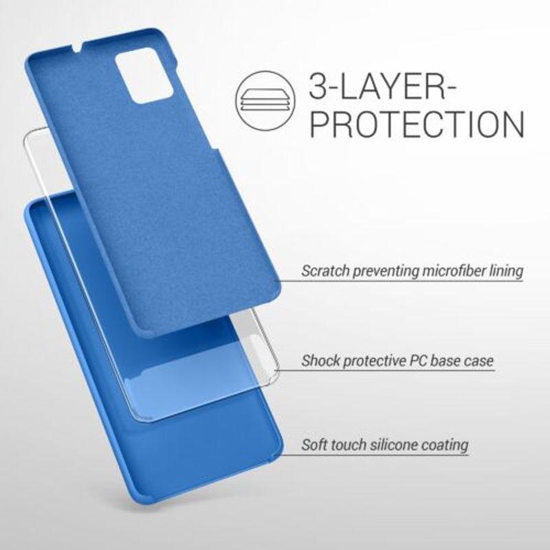 Laptop, Telefoane si Tablete - Telefoane mobile si accesorii - Accesorii Telefoane - Huse telefoane - Husa pentru Samsung Galaxy A51, Silicon, Albastru, 51197.189 - Infinity.ro