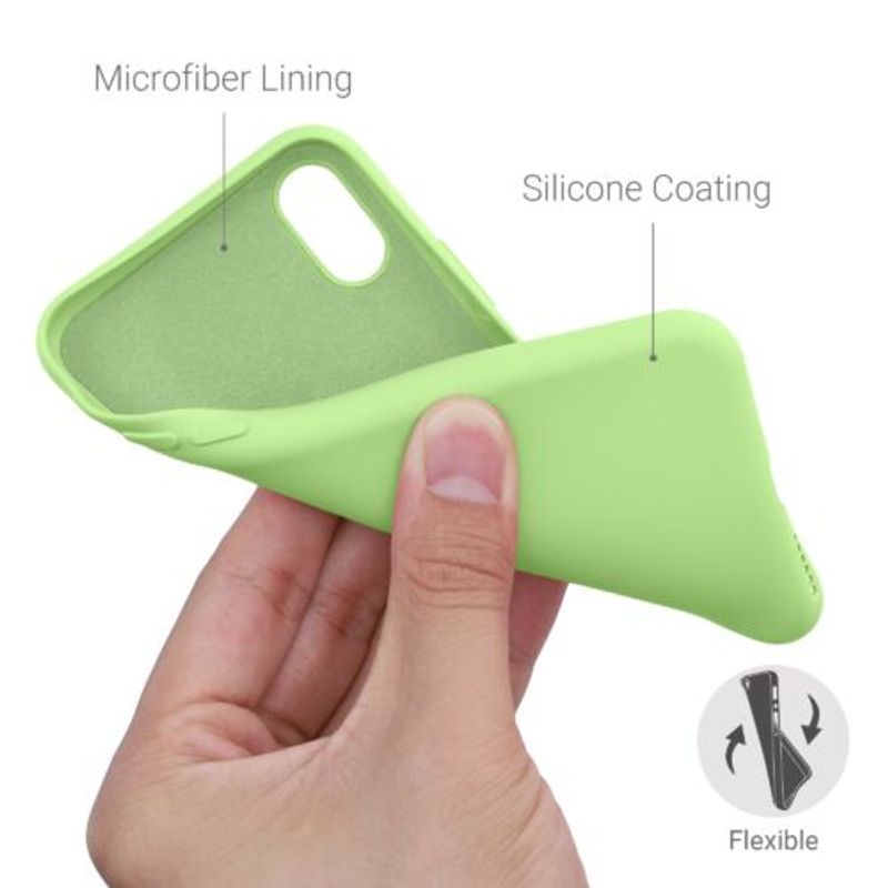 Laptop, Telefoane si Tablete - Telefoane mobile si accesorii - Accesorii Telefoane - Huse telefoane - Husa pentru Apple iPhone X/iPhone XS, Silicon, Verde, 49982.214 - Infinity.ro