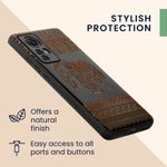 Laptop, Telefoane si Tablete - Telefoane mobile si accesorii - Accesorii Telefoane - Huse telefoane - Husa Kwmobile pentru Xiaomi 12/12X, Lemn, Maro/Negru, 56788.05 - Infinity.ro