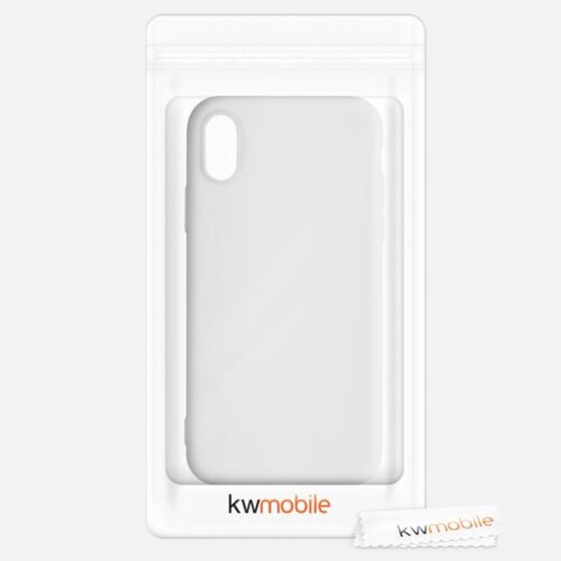 Laptop, Telefoane si Tablete - Telefoane mobile si accesorii - Accesorii Telefoane - Huse telefoane - Husa pentru Apple iPhone X/iPhone XS, Silicon, Alb, 42492.02, Kwmobile - Infinity.ro