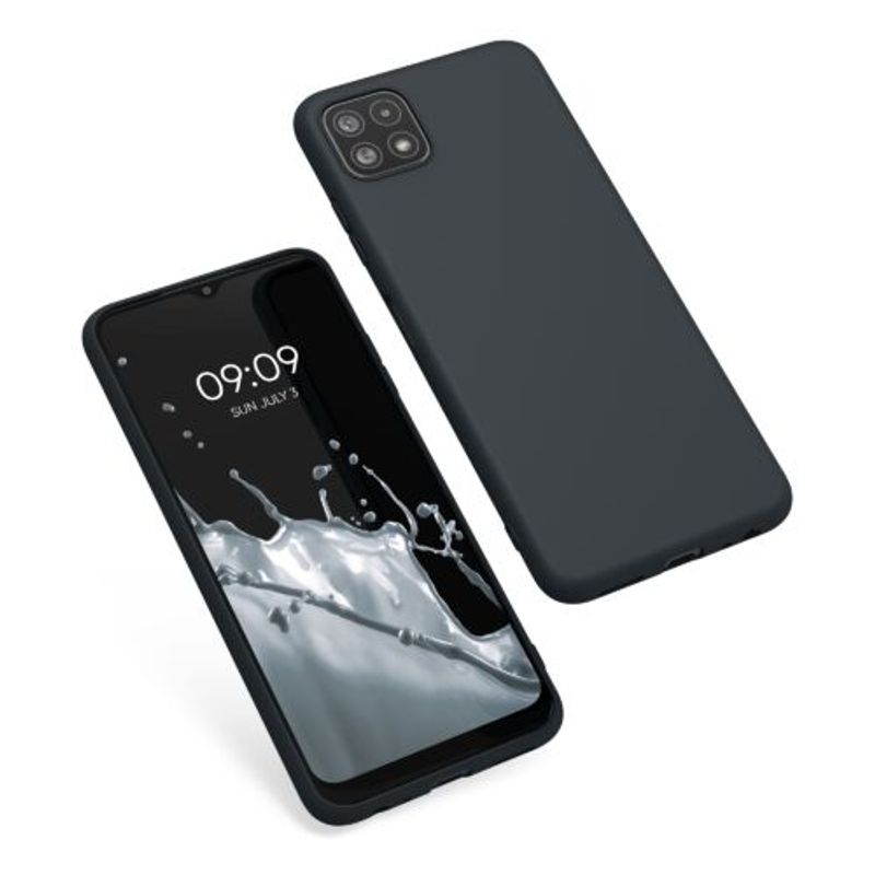 Laptop, Telefoane si Tablete - Telefoane mobile si accesorii - Accesorii Telefoane - Huse telefoane - Husa pentru Samsung Galaxy A22 5G, Silicon, Negru, 55245.186, Kwmobile - Infinity.ro