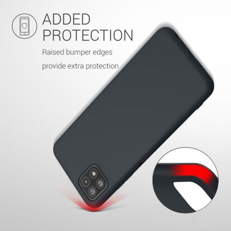 Laptop, Telefoane si Tablete - Telefoane mobile si accesorii - Accesorii Telefoane - Huse telefoane - Husa pentru Samsung Galaxy A22 5G, Silicon, Negru, 55245.186, Kwmobile - Infinity.ro