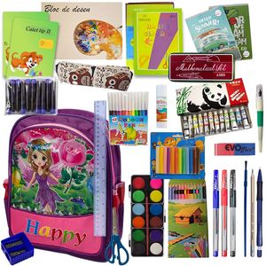 Ghiozdan economic echipat pentru clasa I-II - fete, 27 produse