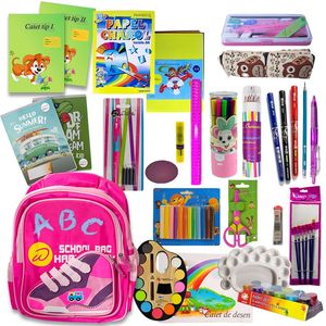 Ghiozdan premium echipat pentru clasa I-II fete, 26 produse