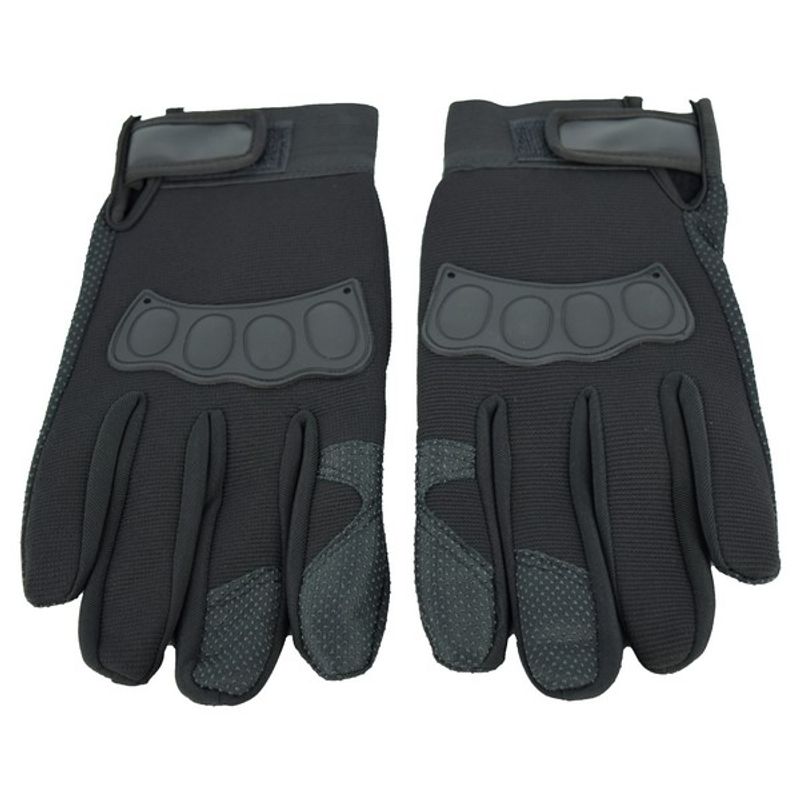 Auto si Moto - Moto - Echipamente protectie moto - Manusi moto - Manusi cu elemente de protectie, cu destinatie moto, atv, ssv, quad, culoare neagra - Infinity.ro