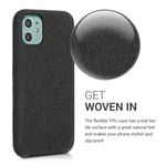 Laptop, Telefoane si Tablete - Telefoane mobile si accesorii - Accesorii Telefoane - Huse telefoane - Husa pentru Apple iPhone 11, Textil, Negru, 49805.01 - Infinity.ro