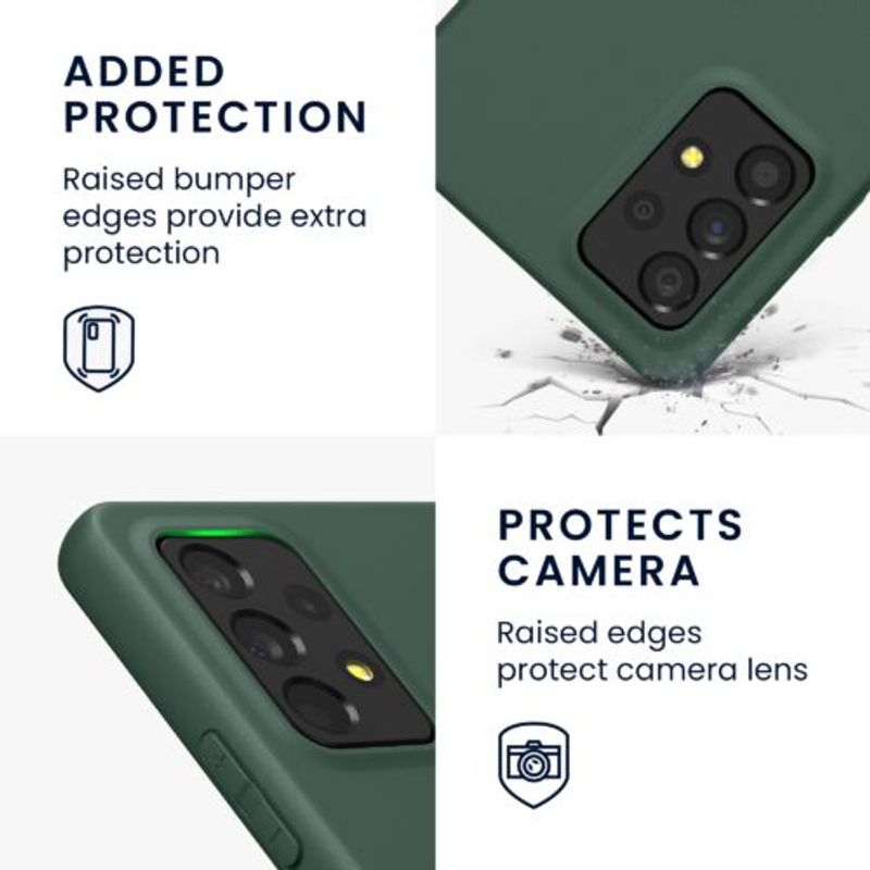 Laptop, Telefoane si Tablete - Telefoane mobile si accesorii - Accesorii Telefoane - Huse telefoane - Husa Kwmobile pentru Samsung Galaxy A53 5G, Silicon, Verde, 57808.169 - Infinity.ro