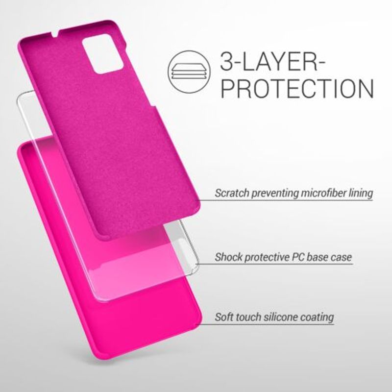 Laptop, Telefoane si Tablete - Telefoane mobile si accesorii - Accesorii Telefoane - Huse telefoane - Husa pentru Samsung Galaxy A51, Silicon, Roz, 51197.77 - Infinity.ro