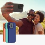 Laptop, Telefoane si Tablete - Telefoane mobile si accesorii - Accesorii Telefoane - Huse telefoane - Husa Kwmobile pentru Apple iPhone 14 Pro, Silicon, Gri, 59081.155 - Infinity.ro