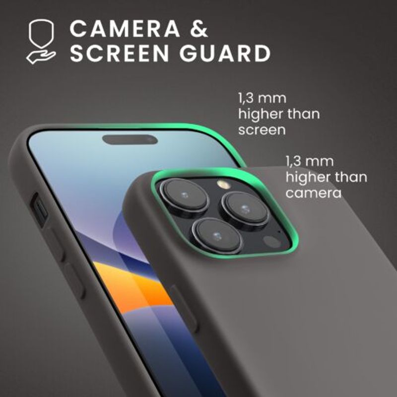 Laptop, Telefoane si Tablete - Telefoane mobile si accesorii - Accesorii Telefoane - Huse telefoane - Husa Kwmobile pentru Apple iPhone 14 Pro, Silicon, Gri, 59081.155 - Infinity.ro