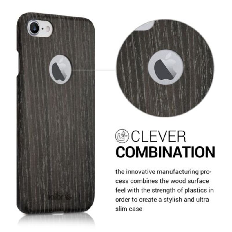 Laptop, Telefoane si Tablete - Telefoane mobile si accesorii - Accesorii Telefoane - Huse telefoane - Husa pentru Apple iPhone 8/iPhone 7/iPhone SE 2, Lemn, Gri, 39343.73 - Infinity.ro
