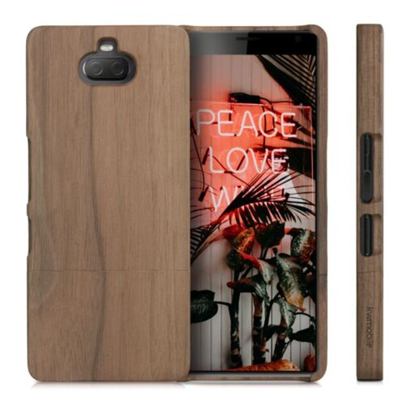 Laptop, Telefoane si Tablete - Telefoane mobile si accesorii - Accesorii Telefoane - Huse telefoane - Husa pentru Sony Xperia 10 Plus, Lemn, Maro, 46618.18 - Infinity.ro
